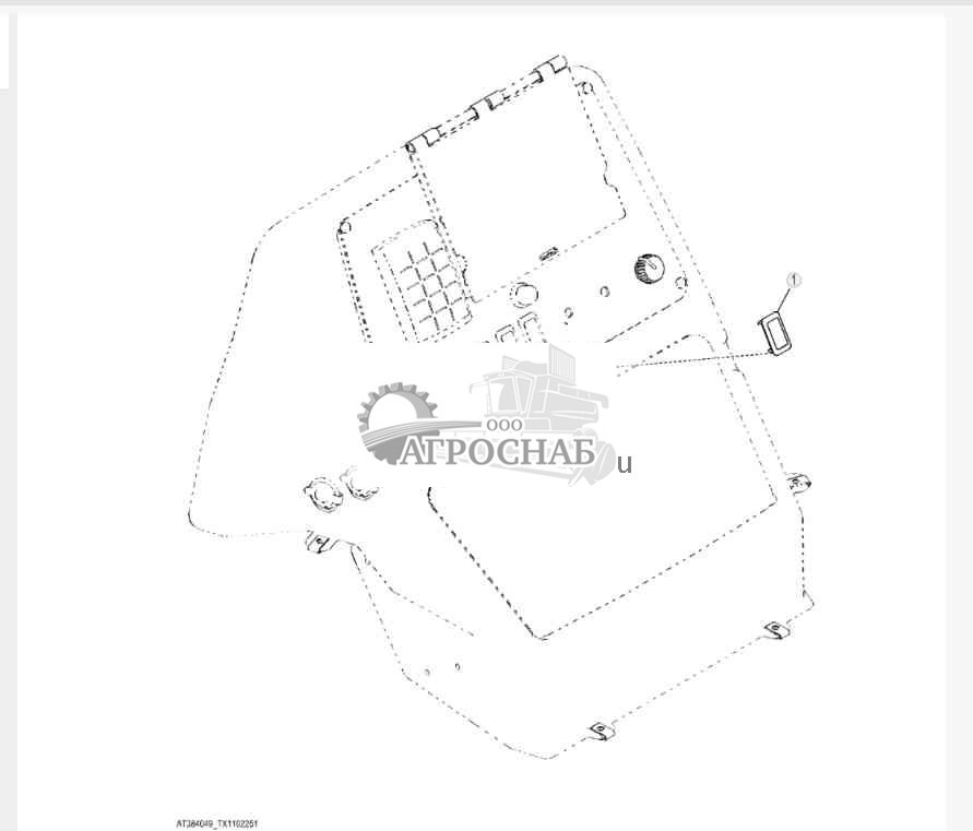 Заглушка переключателя без пневмосиденья 